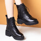 🔥2024 nieuwe dikke bodem herfst en winter dikke hak Martin laarzen vrouwen👢
