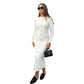 Elegante Slanke Damesjurk met Ronde Hals
