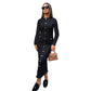 Elegante Slanke Damesjurk met Ronde Hals