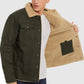 Retro Western winterfleecejacket voor heren