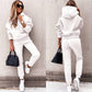 Sweatshirts met capuchon en broek 2-delige set voor dames