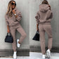 Sweatshirts met capuchon en broek 2-delige set voor dames