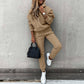 Sweatshirts met capuchon en broek 2-delige set voor dames