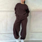 2-delige oversized sweatshirtset voor dames