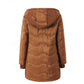 Warme Damesjas met Capuchon en Rits