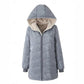 Warme Damesjas met Capuchon en Rits