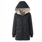 Warme Damesjas met Capuchon en Rits