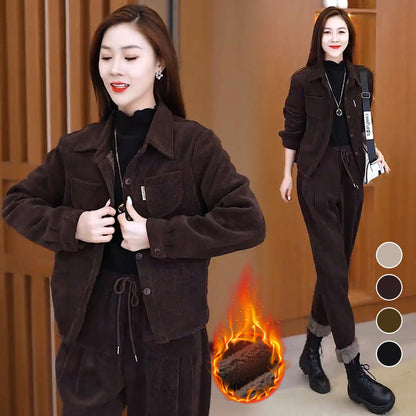 [Ideaal cadeau] Dames Winter Vintage Blazer en Broek