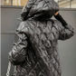Dames Patchwork Katoenen Jas met Capuchon - Herfst & Winterstijl 🍂❄️