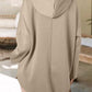 Vrouwen Halve Rits Lange Mouwen Hoodie Sweatshirt