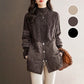 Vrouwen Elegante Gebreide Patchwork Warme Jas