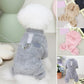 Stretch petfleece onesie met trekkoord