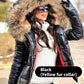 Dames Casual Warme Grote Bontkraag Capuchonjas