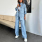 Dames Oversized Cargojas & Broek Twee-delige Set