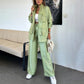 Dames Oversized Cargojas & Broek Twee-delige Set