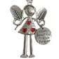 Engel meisje ijzeren kerst hangend ornament