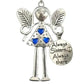 Engel meisje ijzeren kerst hangend ornament