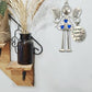 Engel meisje ijzeren kerst hangend ornament