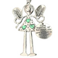 Engel meisje ijzeren kerst hangend ornament