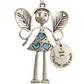 Engel meisje ijzeren kerst hangend ornament