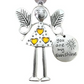 Engel meisje ijzeren kerst hangend ornament