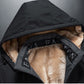 Heren winter warme hoodie met rits