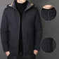 Heren winter warme hoodie met rits