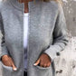 Dames Cozy Rits Gebreide Jas
