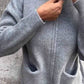 Dames Cozy Rits Gebreide Jas