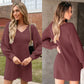 Dames Retro Rode Trui Jurk