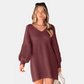 Dames Retro Rode Trui Jurk