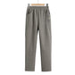 Broek met verdikte hoge taille voor dames