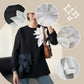 Dames losse sweatshirt met 3D bloemen versiering