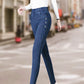 Dames Elastische Hoge Taille Slim Fit Jeans