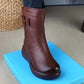 Warme Halfhoge Ritslaarzen voor dames【Gratis verzending】
