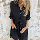 🔥2026 Vrouwen Fashion Street Casual Effen Shirt Lange Mouwen Set