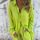🔥2026 Vrouwen Fashion Street Casual Effen Shirt Lange Mouwen Set