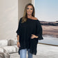 🔥Zomeruitverkoop 41% korting🔥Loose Pleated Off Shoulder Blouses for Women