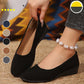 Nieuwe aankomst🎀Elegante lichtgewicht anti-slip lage hak wigschoenen