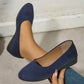 Nieuwe aankomst🎀Elegante lichtgewicht anti-slip lage hak wigschoenen