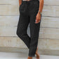 🌸Nieuwe collectie 50% KORTING!🏖️ Elastische Taille Katoen-Linnen Dames Casual Broek 👖