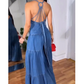 Vrouwen Sexy V-Hals Rugloze Jumpsuit