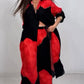 Volledige Knoopsluiting Lang Shirt & Trekkoord Broek Set