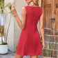 Mouwloze Mini Jurk met Getailleerde Taille voor Dames