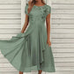 Elegante jurk met ronde hals voor dames