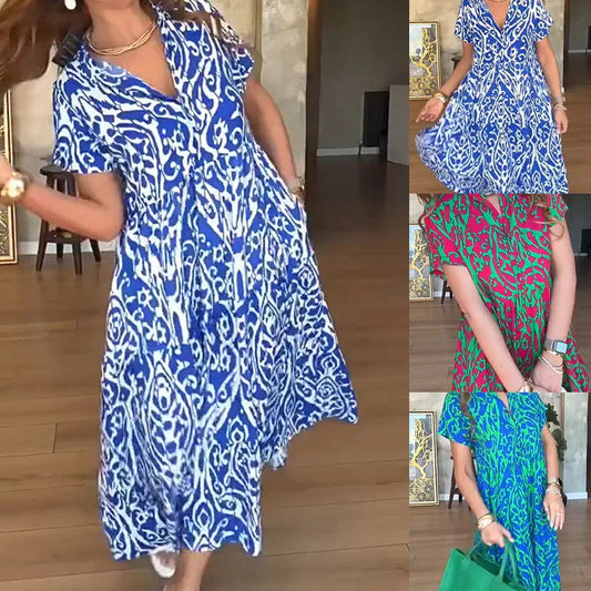 🎁2026 Nieuw binnen 50% KORTING💥⏰ Casual A-Line Long Dress voor dames