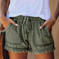 🌞Nieuwe zomercollectie 2026🌸Denimshort met hoge taille, trekkoord en versleten look