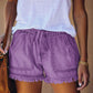 🌞Nieuwe zomercollectie 2026🌸Denimshort met hoge taille, trekkoord en versleten look