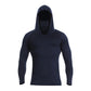 Lichtgewicht, sneldrogende hoodie voor heren met UV-bescherming, geïntegreerde gezichtsbescherming, vierwegstretch en zweetabsorberende eigenschappen
