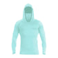 Lichtgewicht, sneldrogende hoodie voor heren met UV-bescherming, geïntegreerde gezichtsbescherming, vierwegstretch en zweetabsorberende eigenschappen